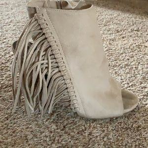 Fringe booties